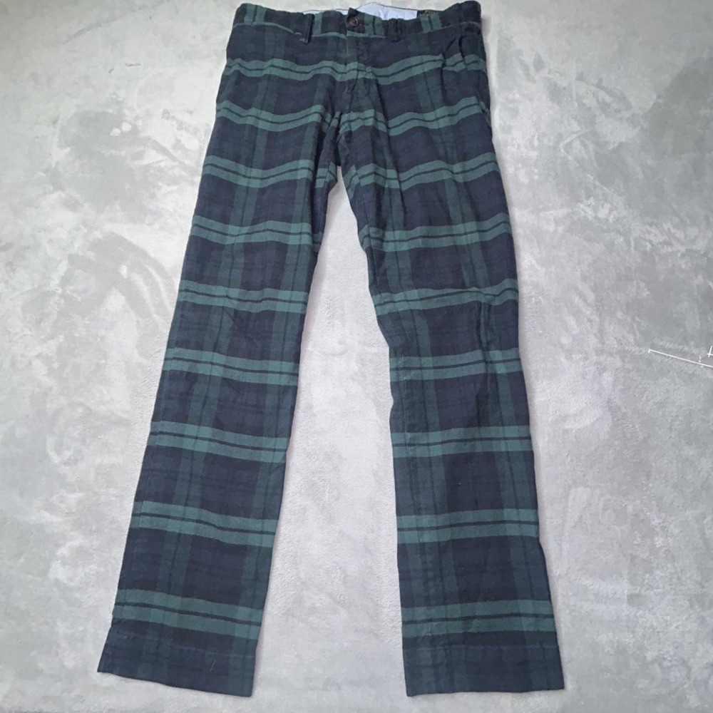 Polo Ralph Lauren Pants Mens 30x30 Tartan Plaid Chino Stretch Straight Fit Twill